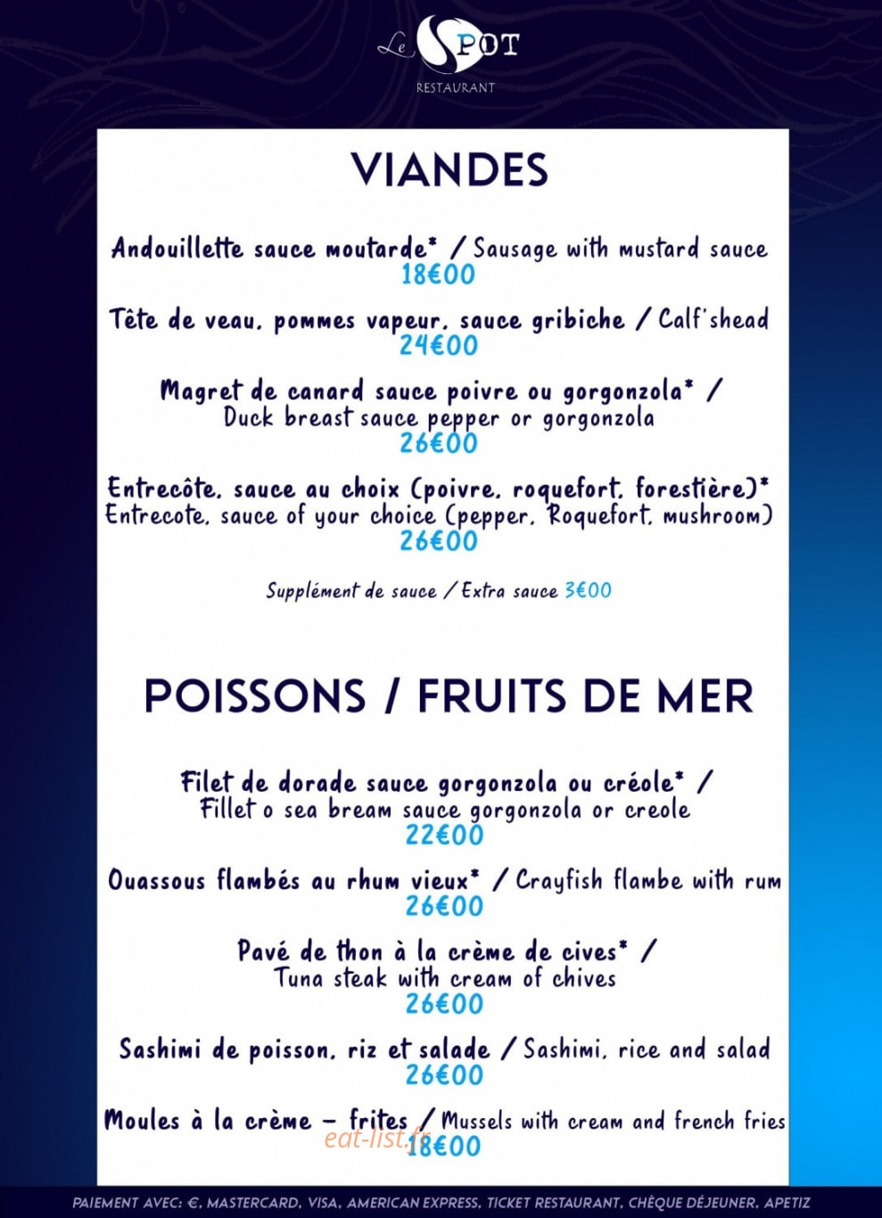 Le Spot — carte page 6