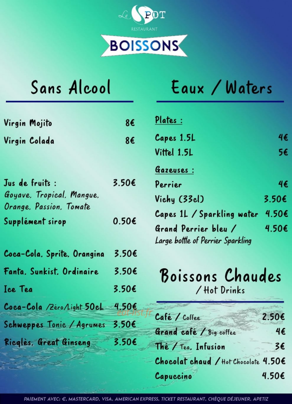 Le Spot — carte page 11