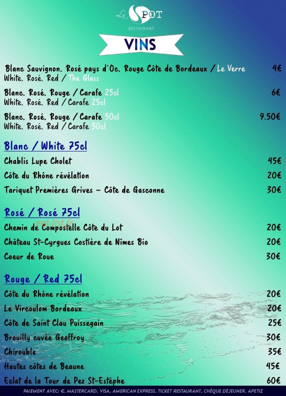 Le Spot — carte page 10