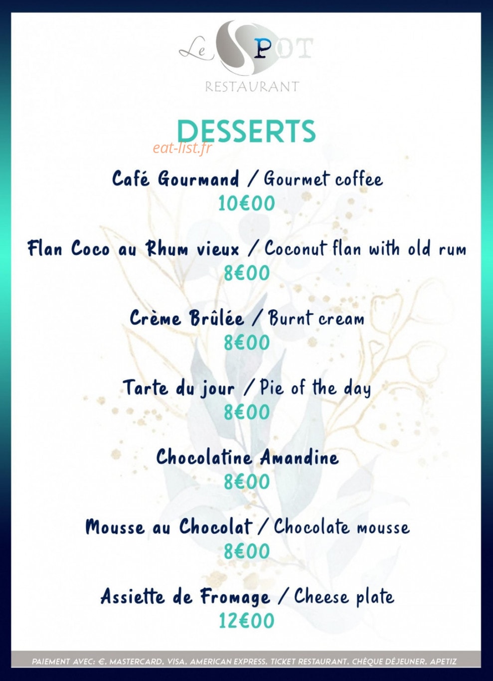 Le Spot — carte page 8