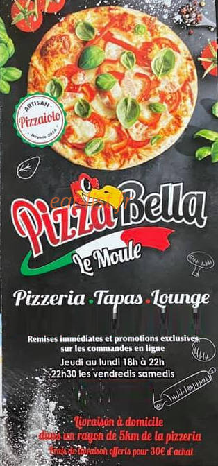 Pizza Bella — carte page 1