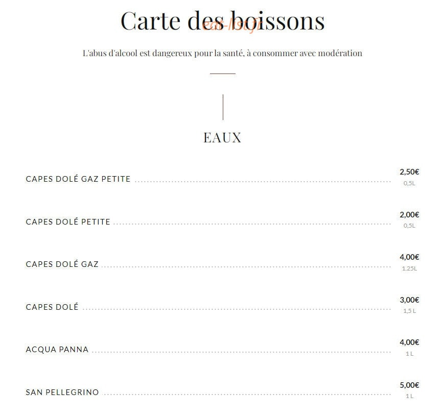 La Badiane — carte page 4