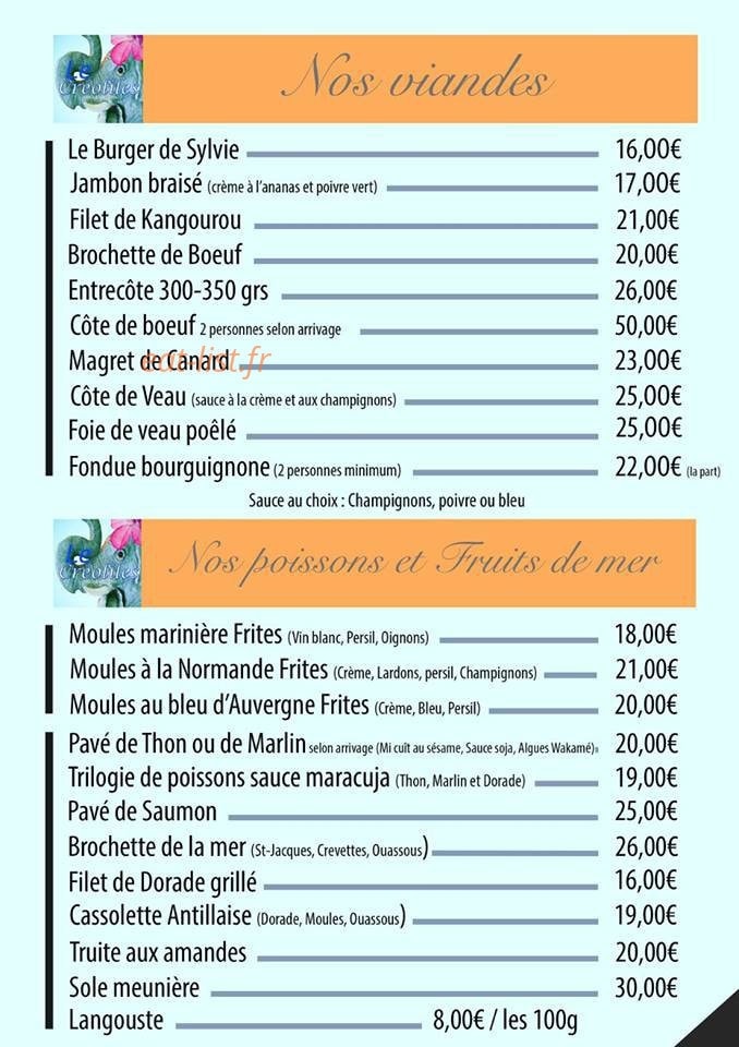 Le Créoliles — carte page 6