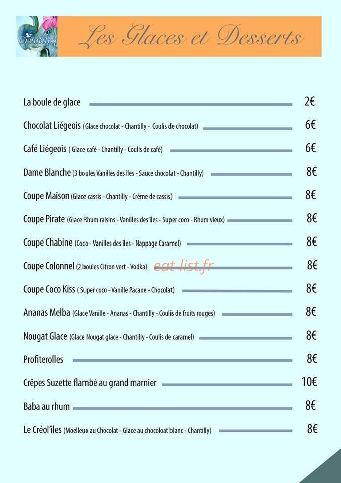 Le Créoliles — carte page 4