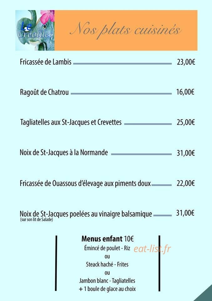 Le Créoliles — carte page 8