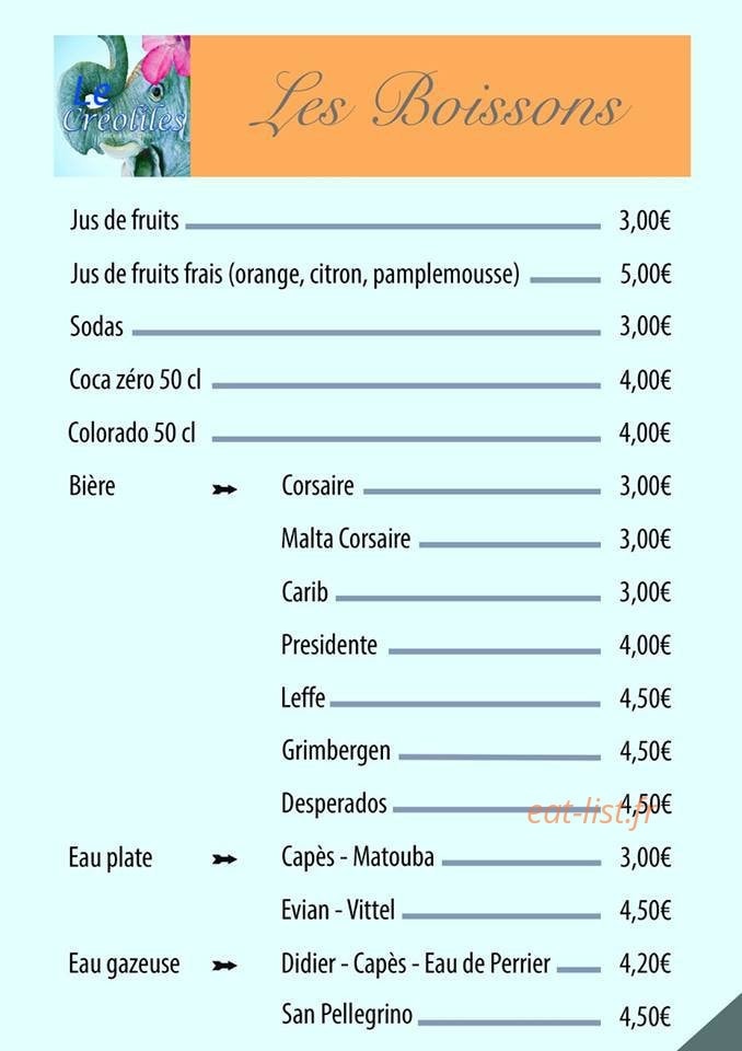 Le Créoliles — carte page 11