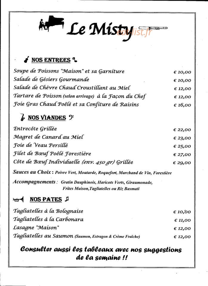 Le Misty — carte page 1