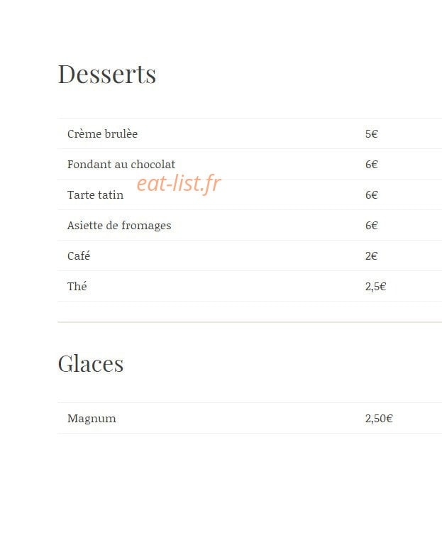 Pizzas Kebabs — carte page 6