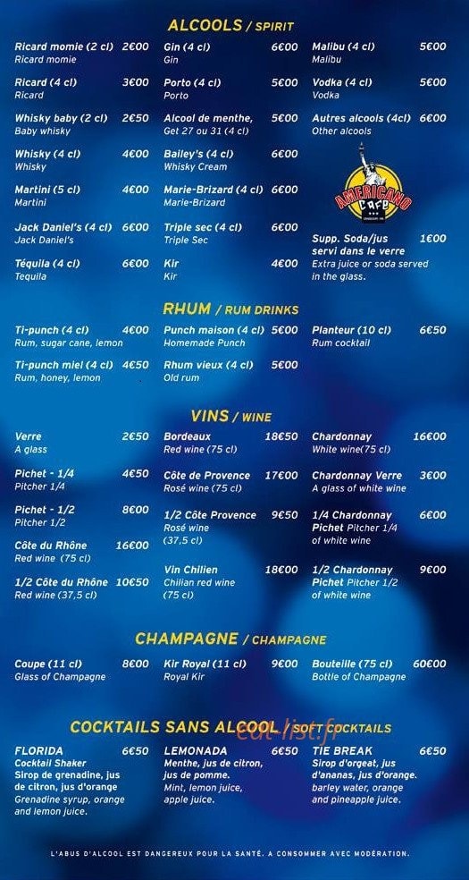 Americano — carte page 4
