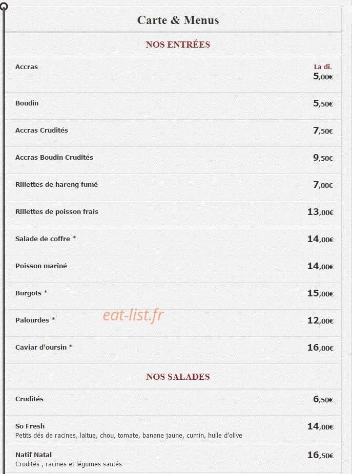 Bwa Galba — carte page 1