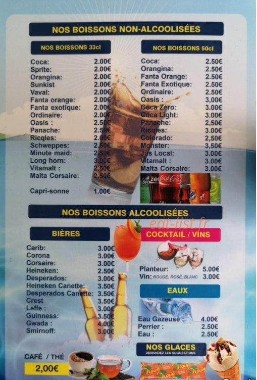 La Vague Bleue — carte page 4