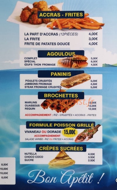 La Vague Bleue — carte page 3