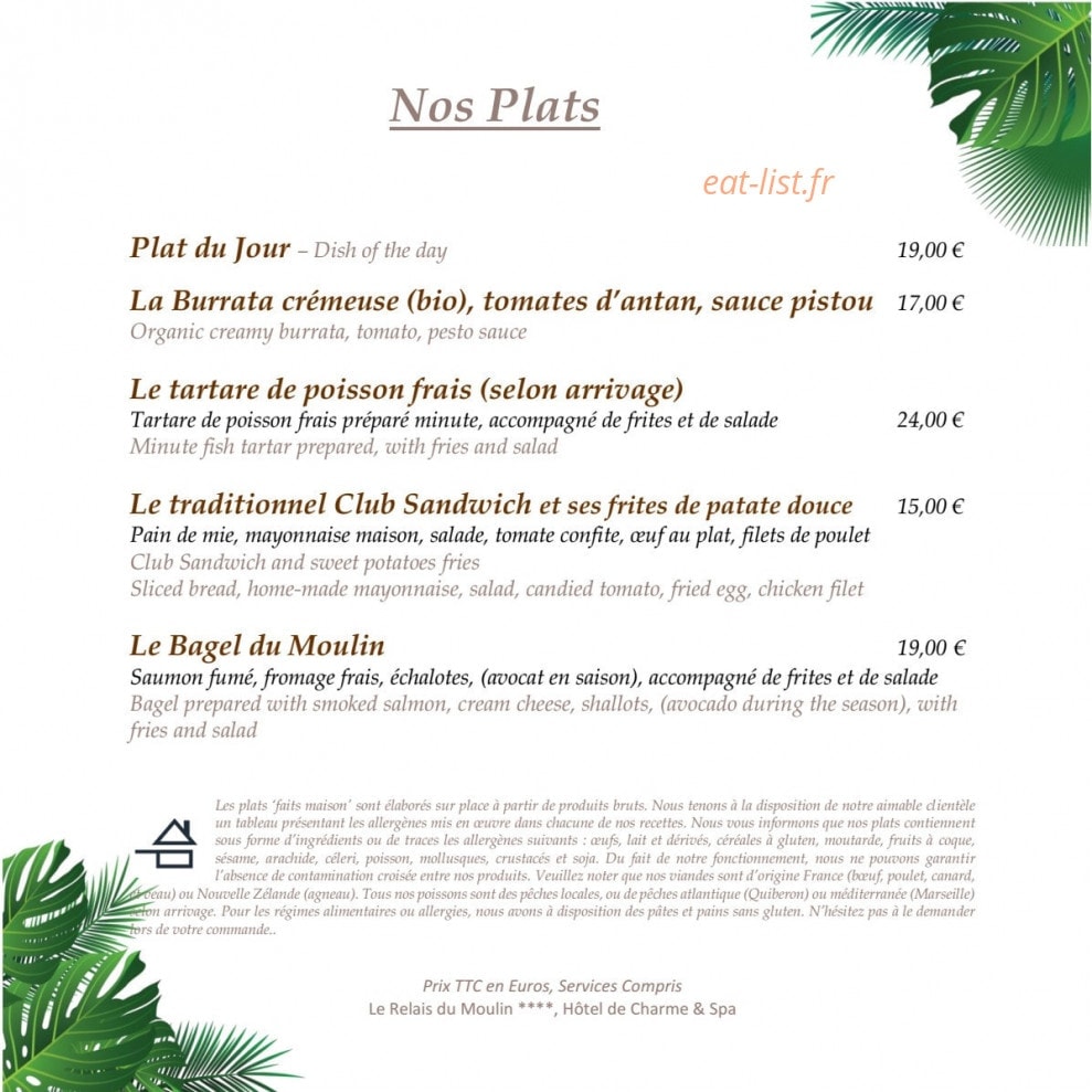 Le Mango — carte page 8