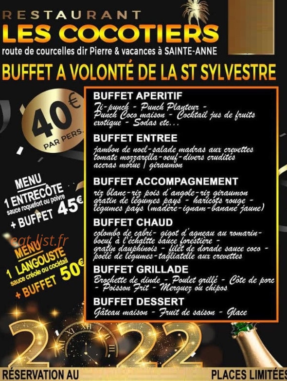 Les Cocotiers — carte page 1