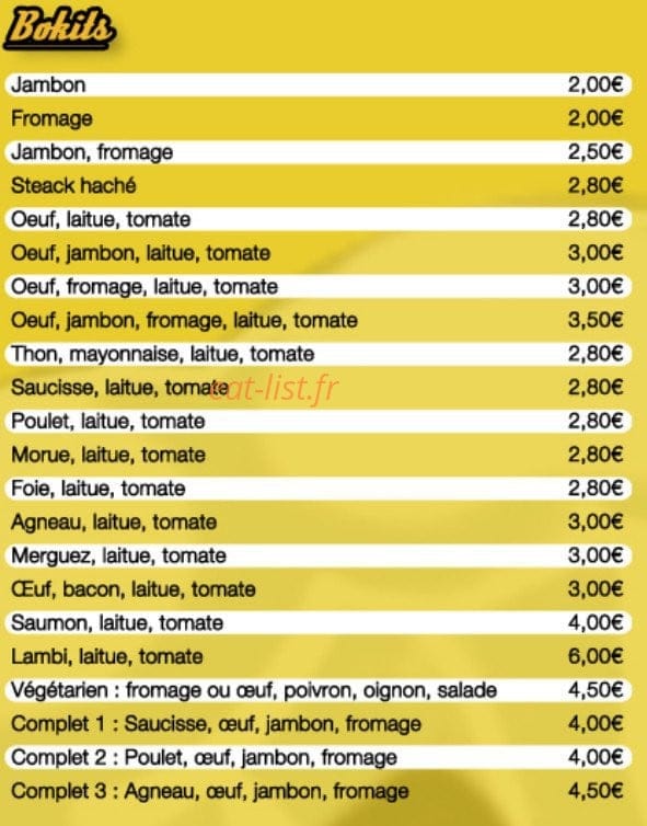 Au Petit Creu — carte page 1