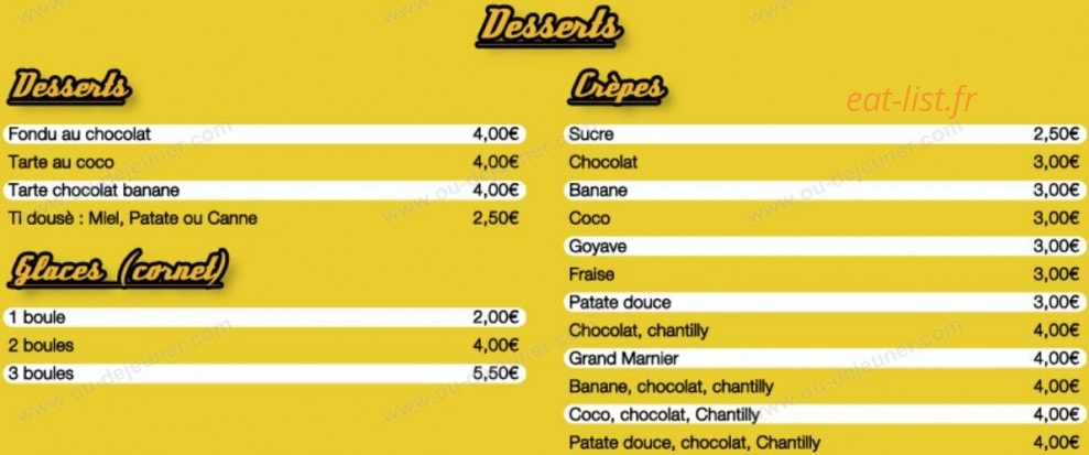 Au Petit Creu — carte page 9