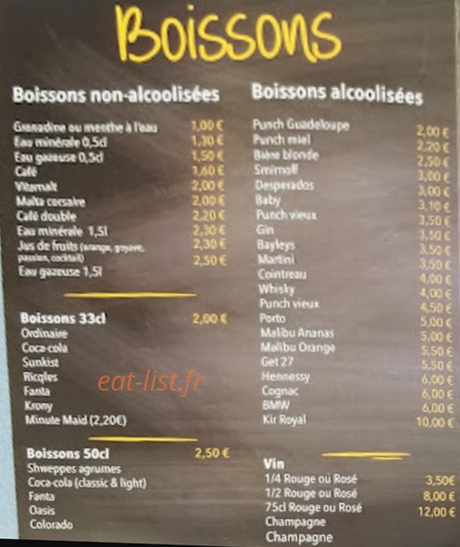 Carib Grill — carte page 3
