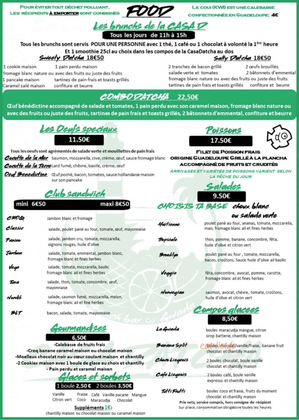 Casa Datcha — carte page 2