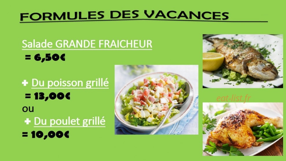 Chez Niva Fraicheur — carte page 1