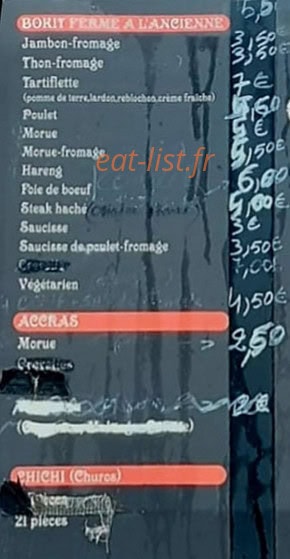 Chez Yaya — carte page 3