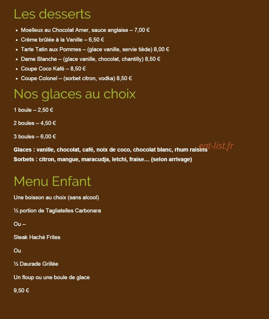 Cocokafe — carte page 2