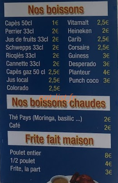 La Paella De L’Ilet — carte page 2