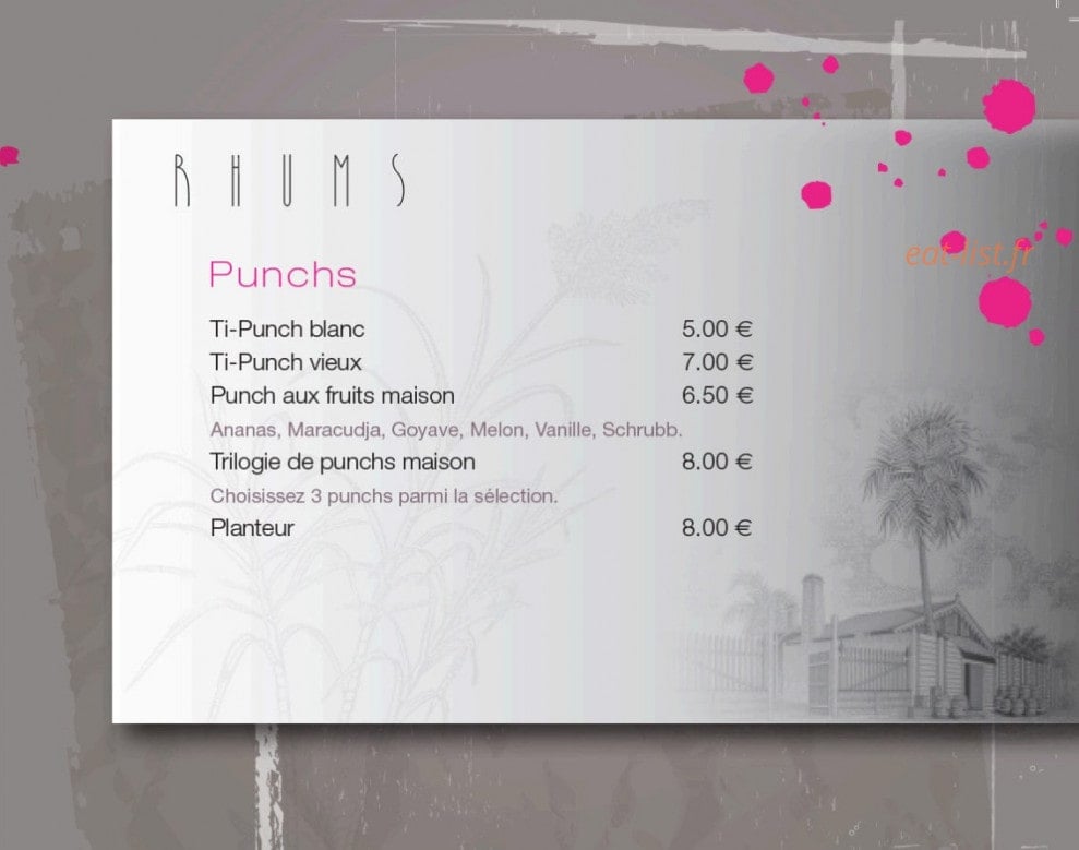 La Rhumerie — carte page 9