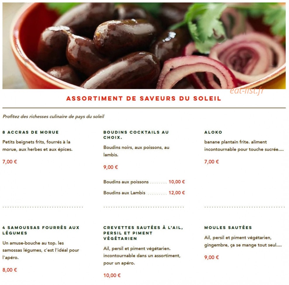 La table des salines — carte page 1