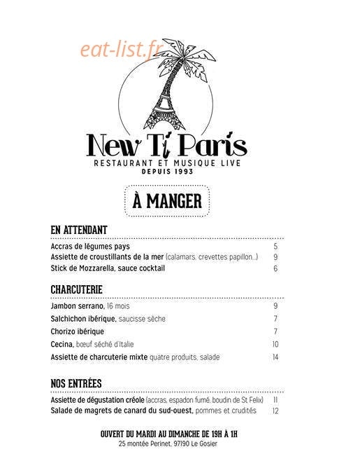 New Ti Paris — carte page 1