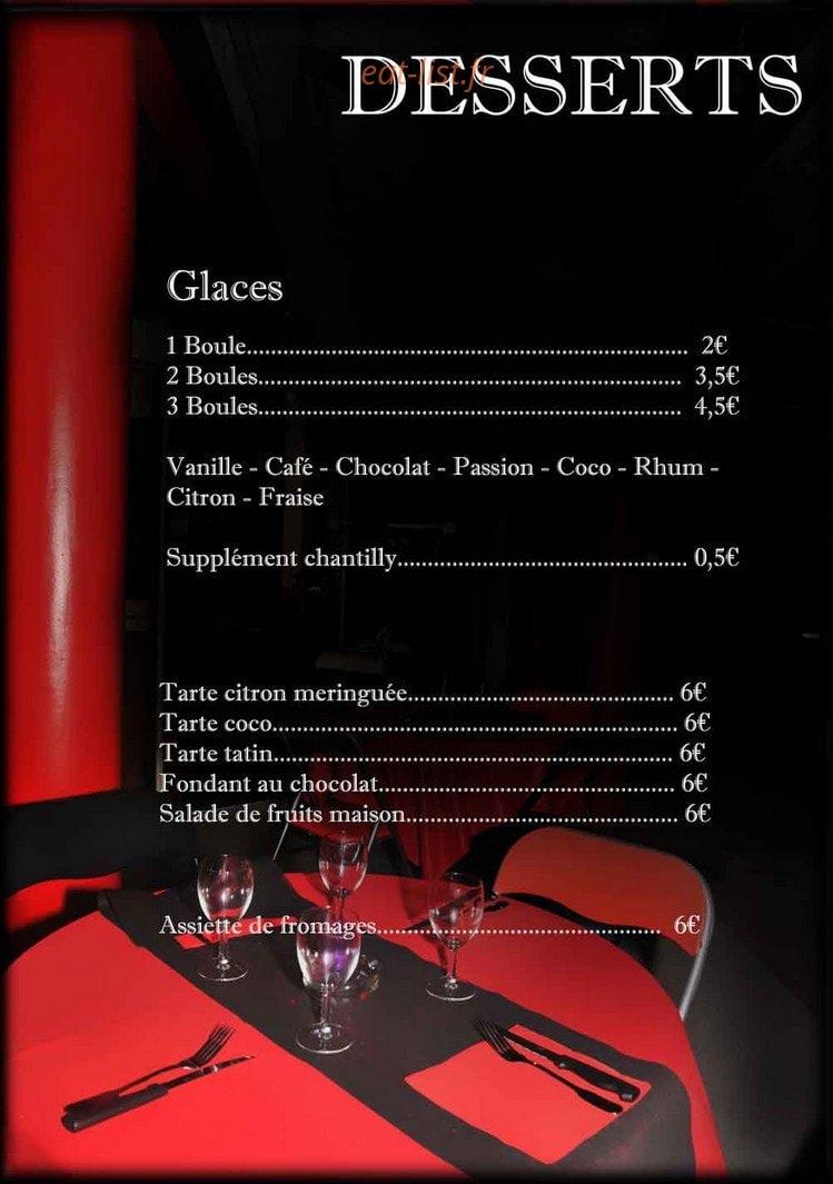 Paradisio Pizza — carte page 4