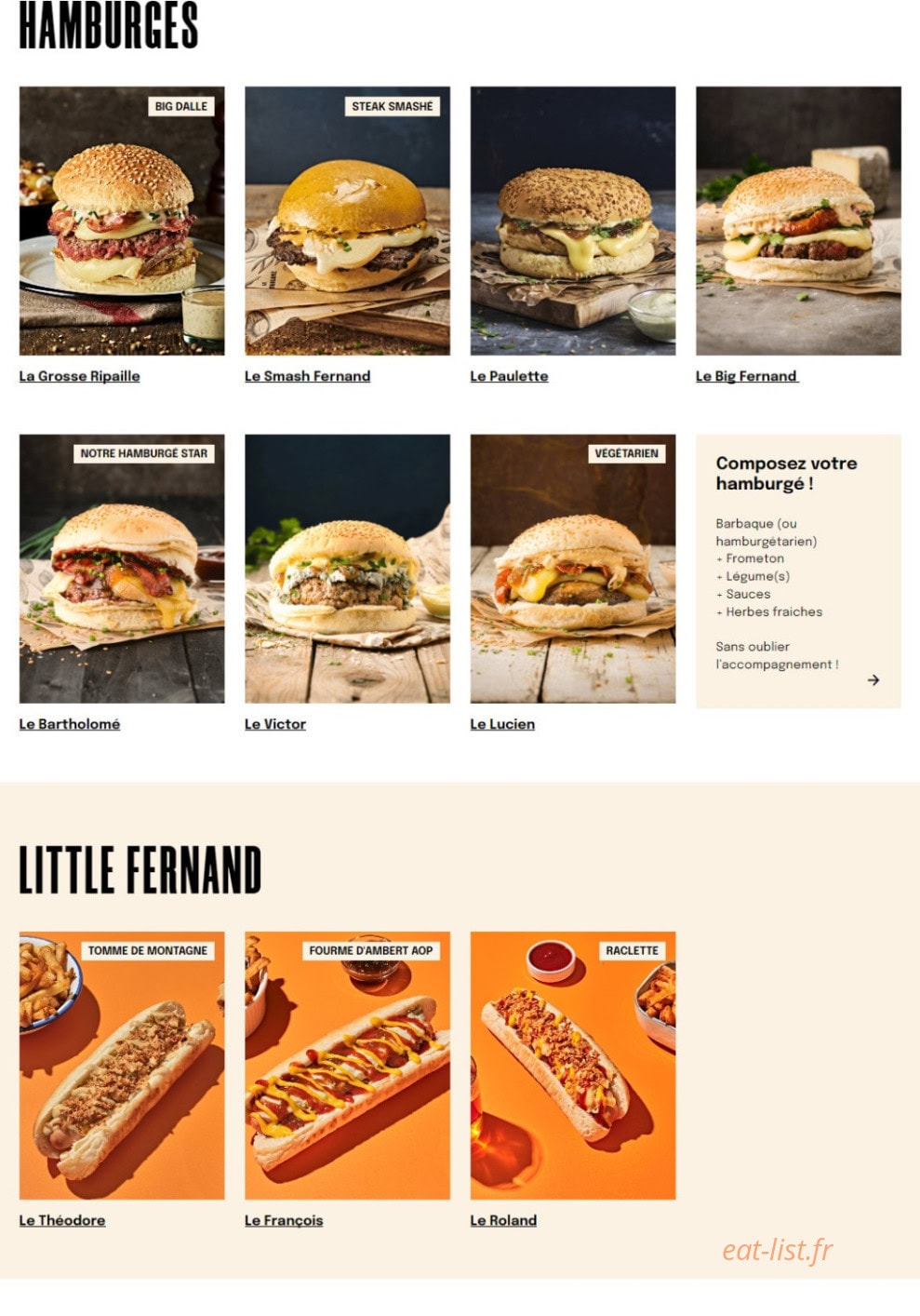 Big Fernand — carte page 1