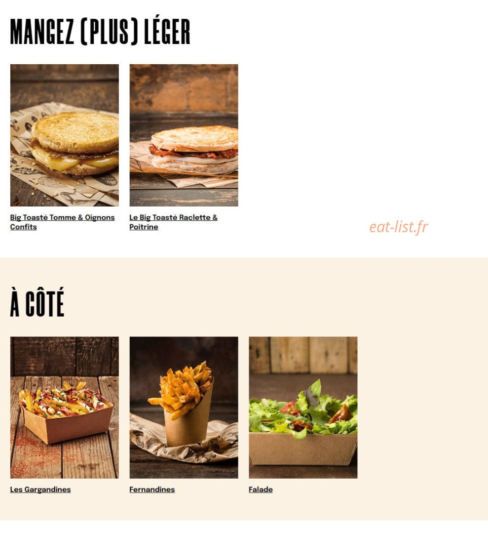 Big Fernand — carte page 2