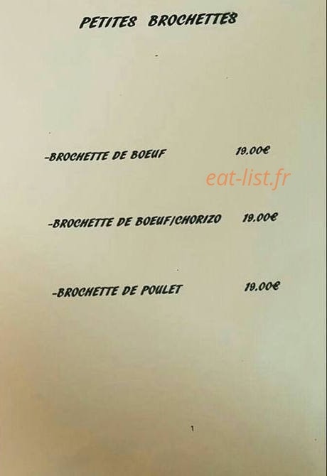 Chez Luis — carte page 4