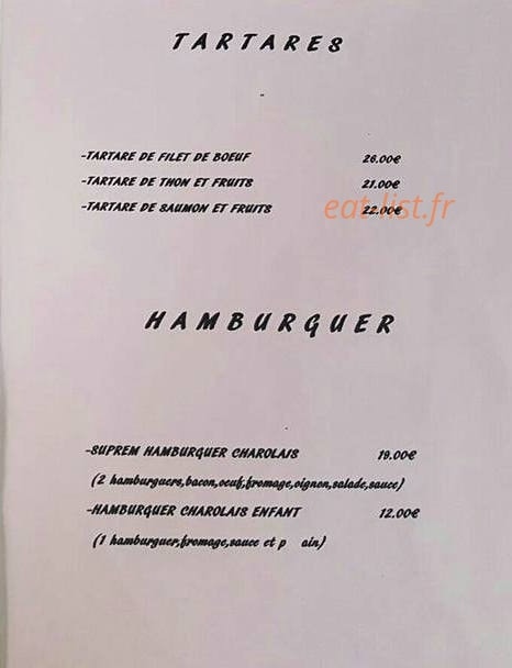 Chez Luis — carte page 8