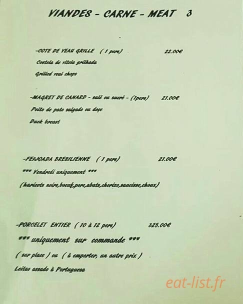Chez Luis — carte page 7