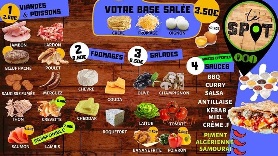 Crêpy's Avenue — carte page 3