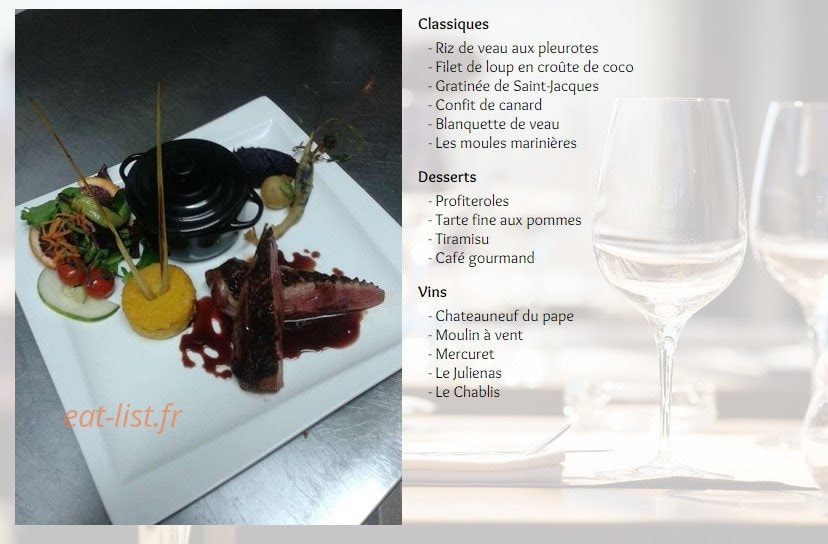L'Ardoise Bistrot — carte page 1