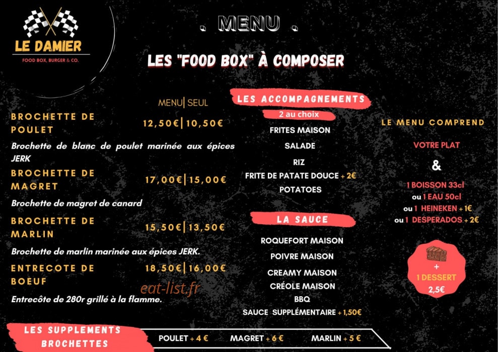 Le Damier — carte page 2