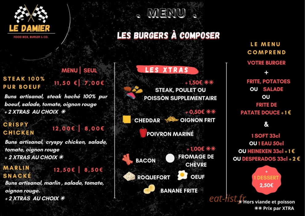 Le Damier — carte page 1