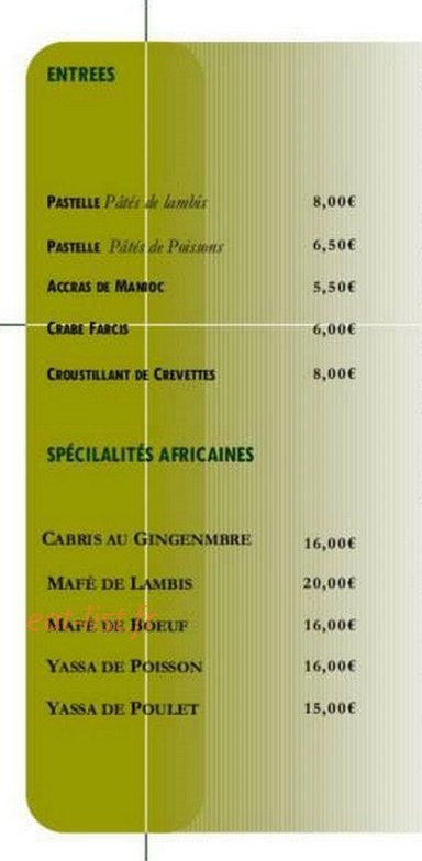Le Kwi Vert — carte page 2