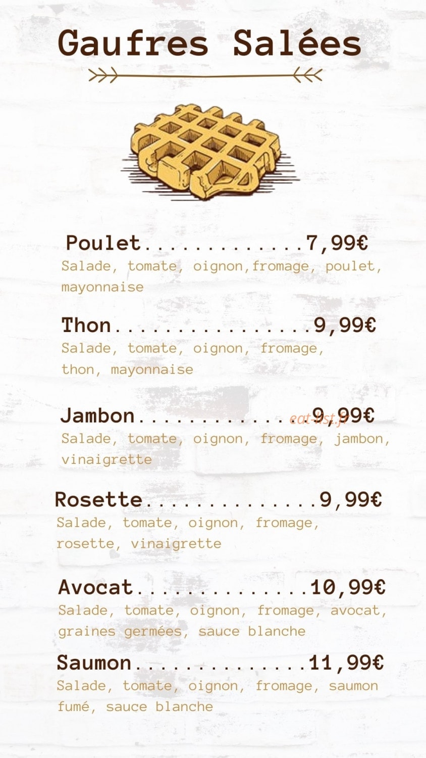 Ma Gaufre — carte page 2