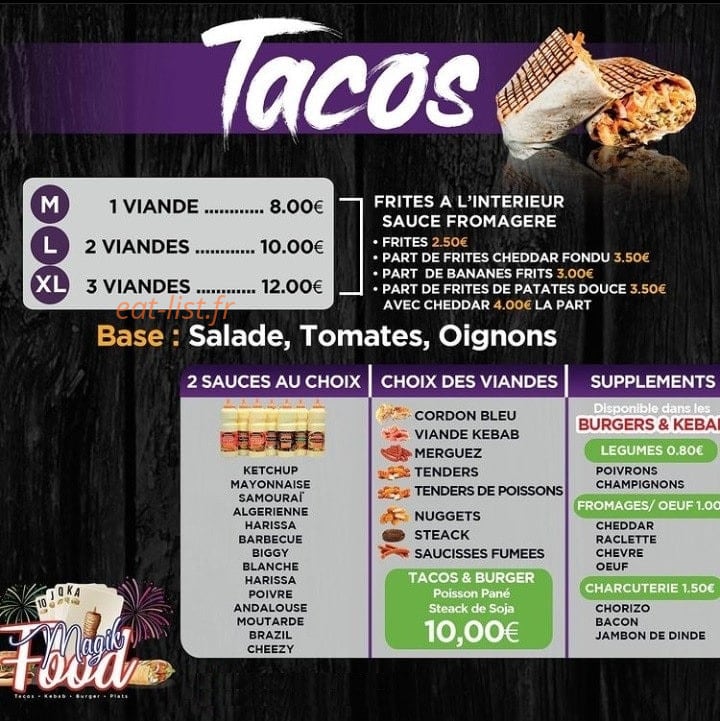 Magik Food — carte page 5