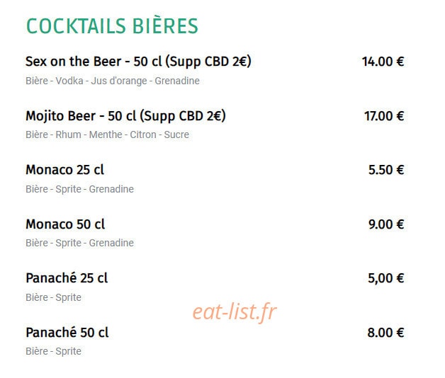 O' Pub — carte page 15