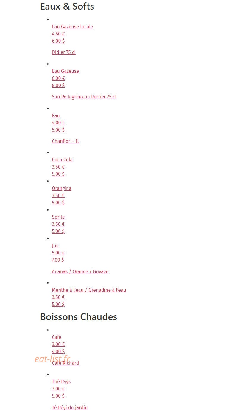 O' Pub — carte page 8