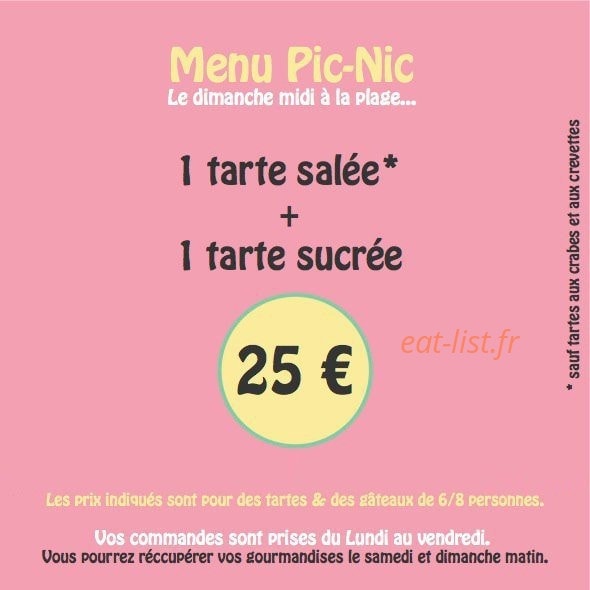 Tartes & Gâteaux — carte page 1