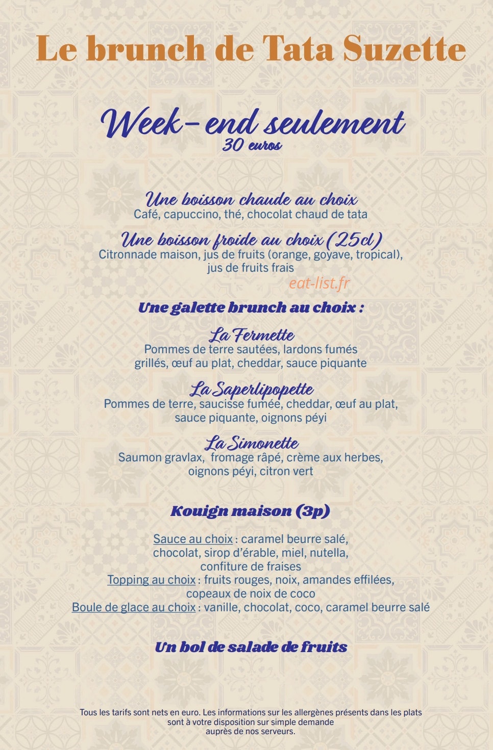Tata Suzette — carte page 3