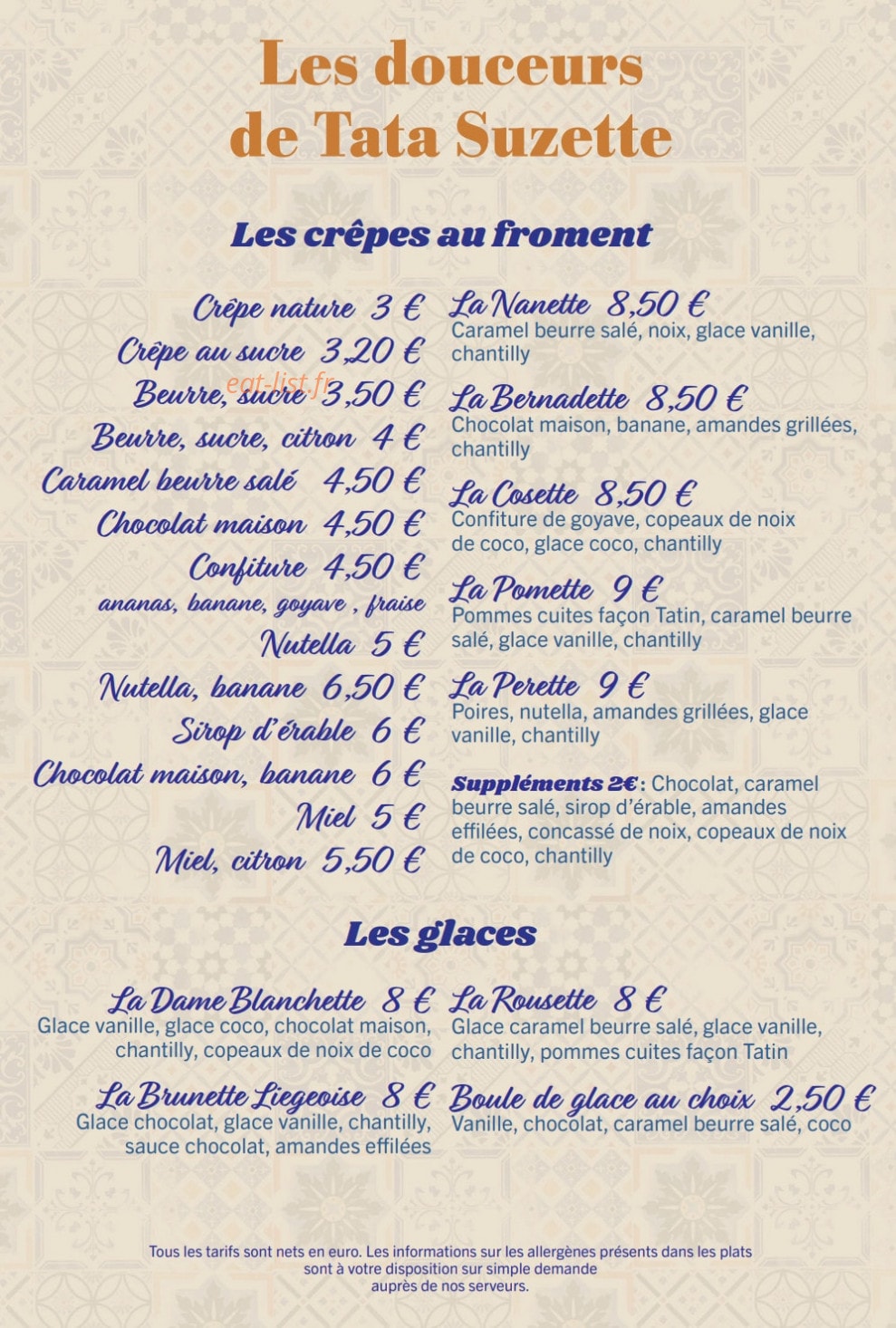 Tata Suzette — carte page 4