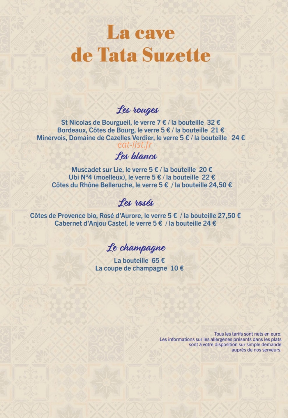 Tata Suzette — carte page 6