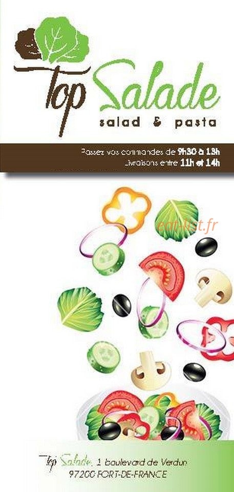 Top Salade — carte page 1