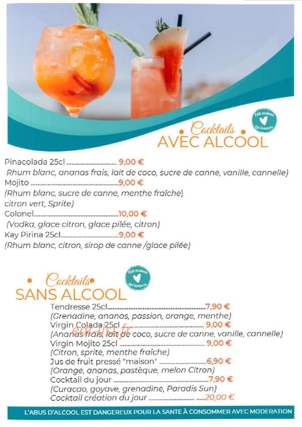 Le Paradis de l'Anse — carte page 5